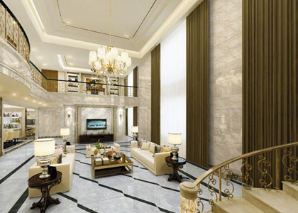 客厅墙面用瓷砖铺贴，再也不发愁清洁问题了！